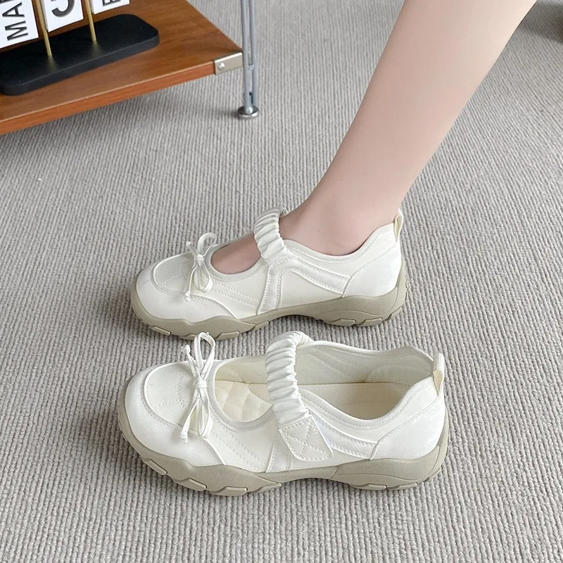 2026 New Arrival Women's Hot Sale Inner Heightening Casual Versatile Mary Jane Shoes Spring Summer Shallow Mouth Low-top Shoes