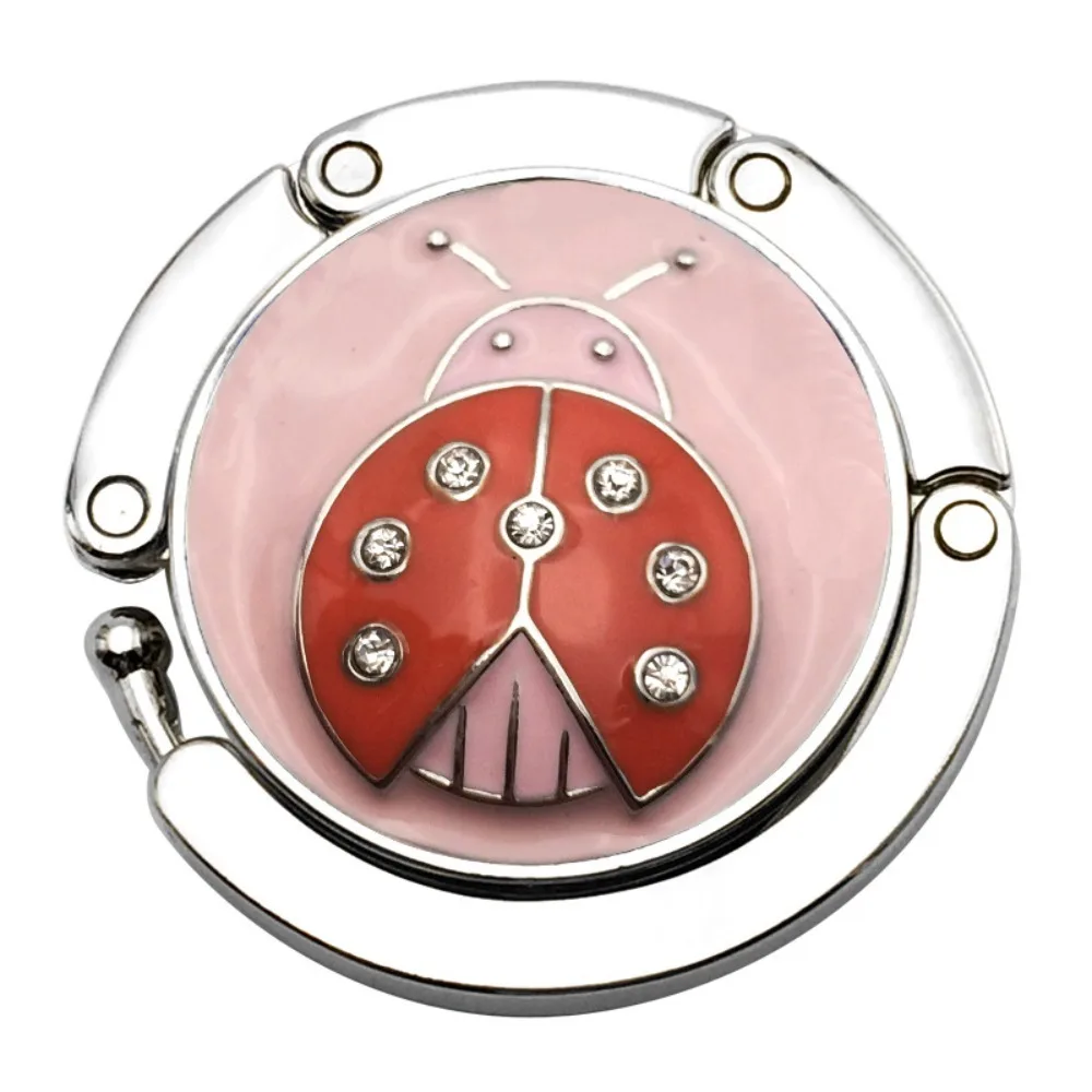 Diamond Portable Butterfly Pattern Table Hanger Desk Hooks Folding Handbag Hanger Bag Holder Purse Hook