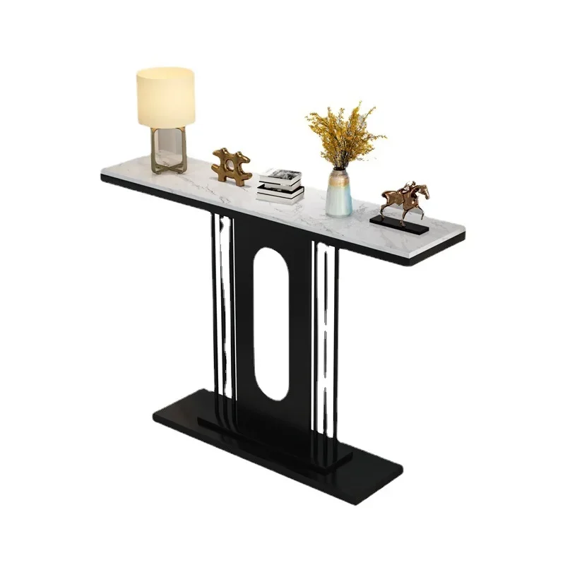 

Nordic light luxury entrance table, simple marble feng shui side cabinet in the living room, and new Chinese style end view
