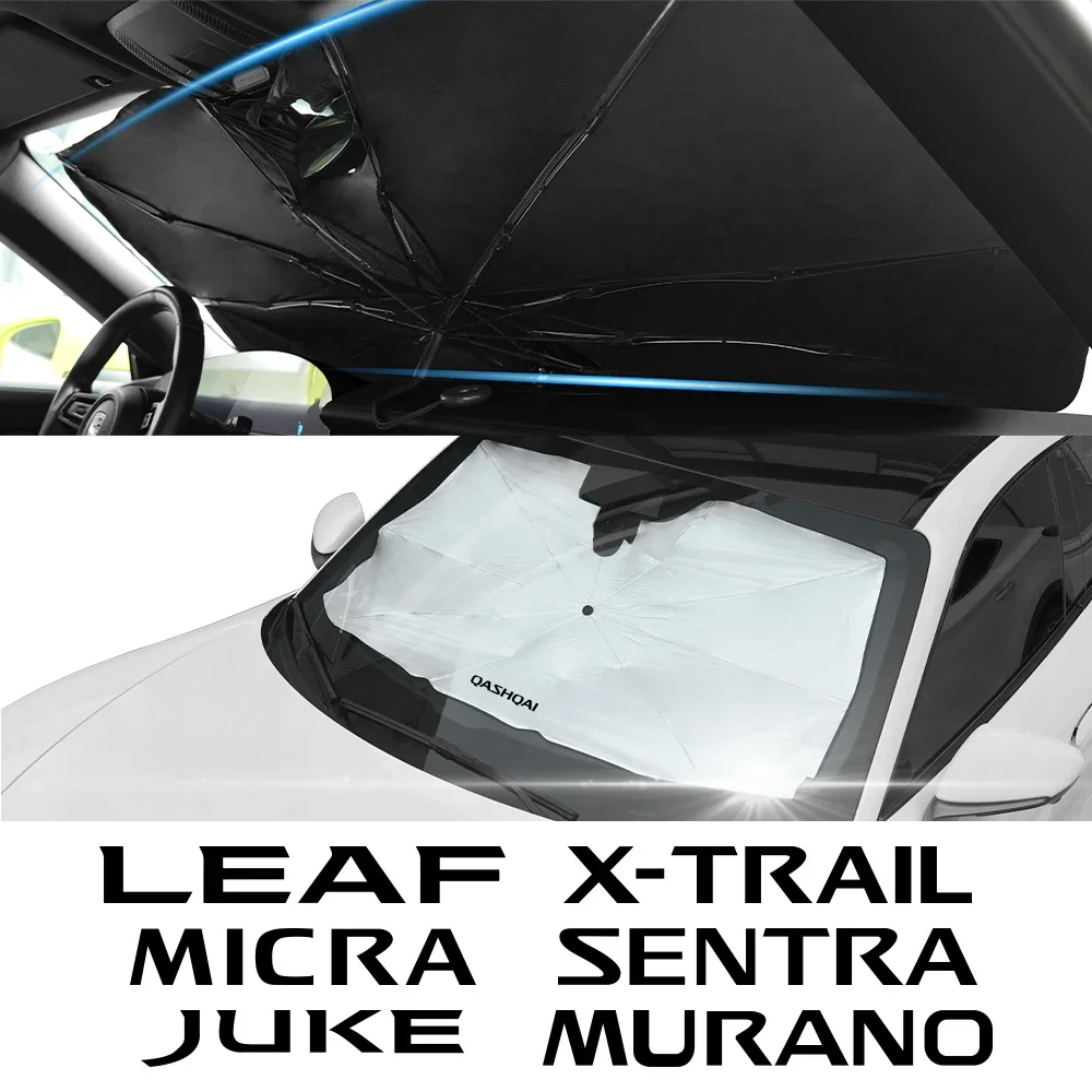 

Car Front Windshield Sunshade Cover Accessories For Nissan Qashqai Juke Micra X-Trail Leaf Sentra Murano Patrol Pulsar Note