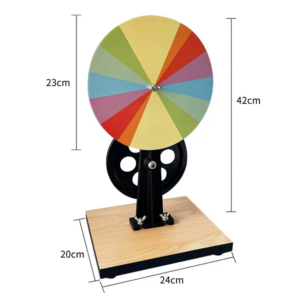 Hand-Crank Newton Color Disc – Seven-Color Optical Mixing Science Experiment Tool for Middle School Physics Teaching