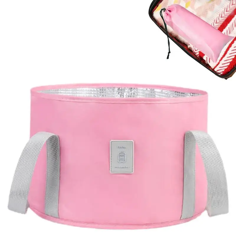 Insulation Foot Soaking Bag Thermal Insulation Foldable Foot Bath Portable Travel Foot Soaking Bucket Pedicure SPA Washing