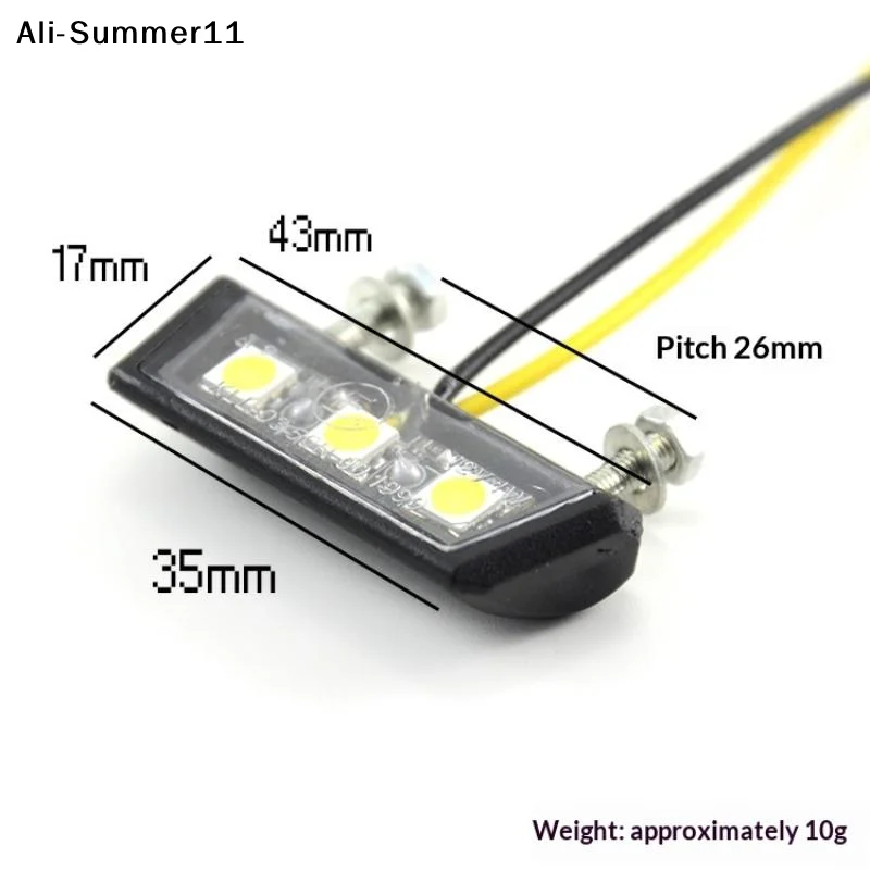 【Wq0】12V LED Light Motorcycle License Light Motorcycle License Plate Rear Tail Light Motorcycle License Plate Holder Light view 6