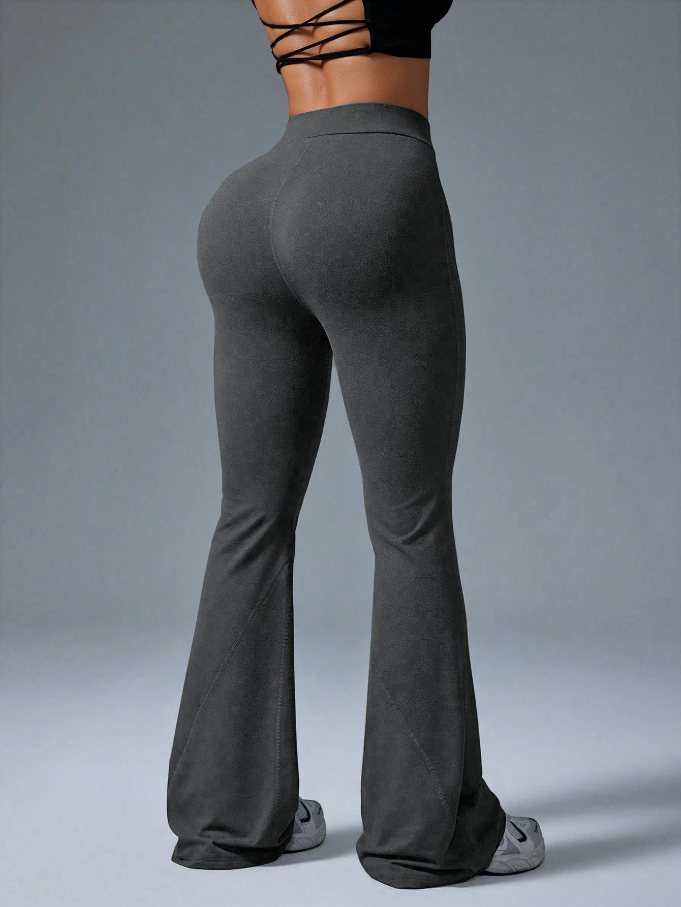 High-Waist Bell Bottom Yoga Pants Skin-Close Comfortable Tummy Control Butt Lifting Suitable for Sports Casual And Yoga
