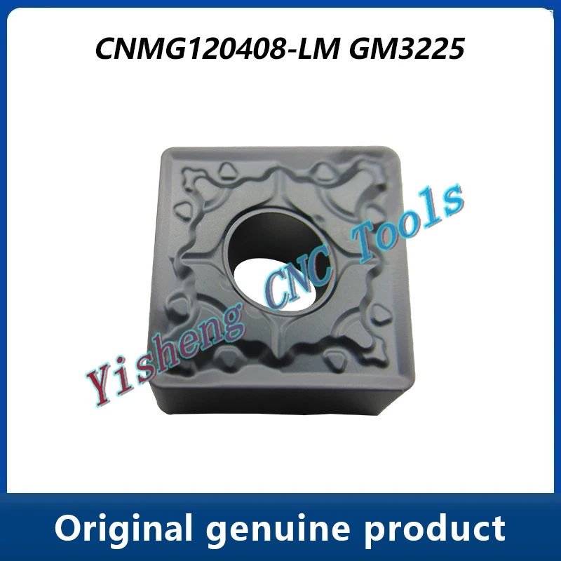 CNMG-Herramienta de torneado de inserción CNC, Original, CNMG120408-LM, GM1125, GM3225, GM3220, GM3215, GS3125, GM3315, GM1115, GM3325