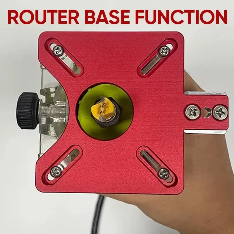 Imagem -05 - Milling Groove Bracket Base para Trimmer Machine Edge Guide Posicionamento Circle Cutting Board Tool Woodworking Router Circle Jig