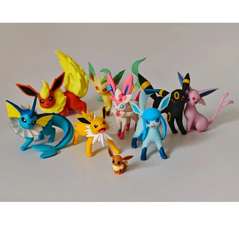 Echte Bandai Scale World Pokemon Anime Figuren Paldea Region Penny Sylveon Eevee Flareon Vaporeon Jolteon Glaceon Espeon Spielzeug