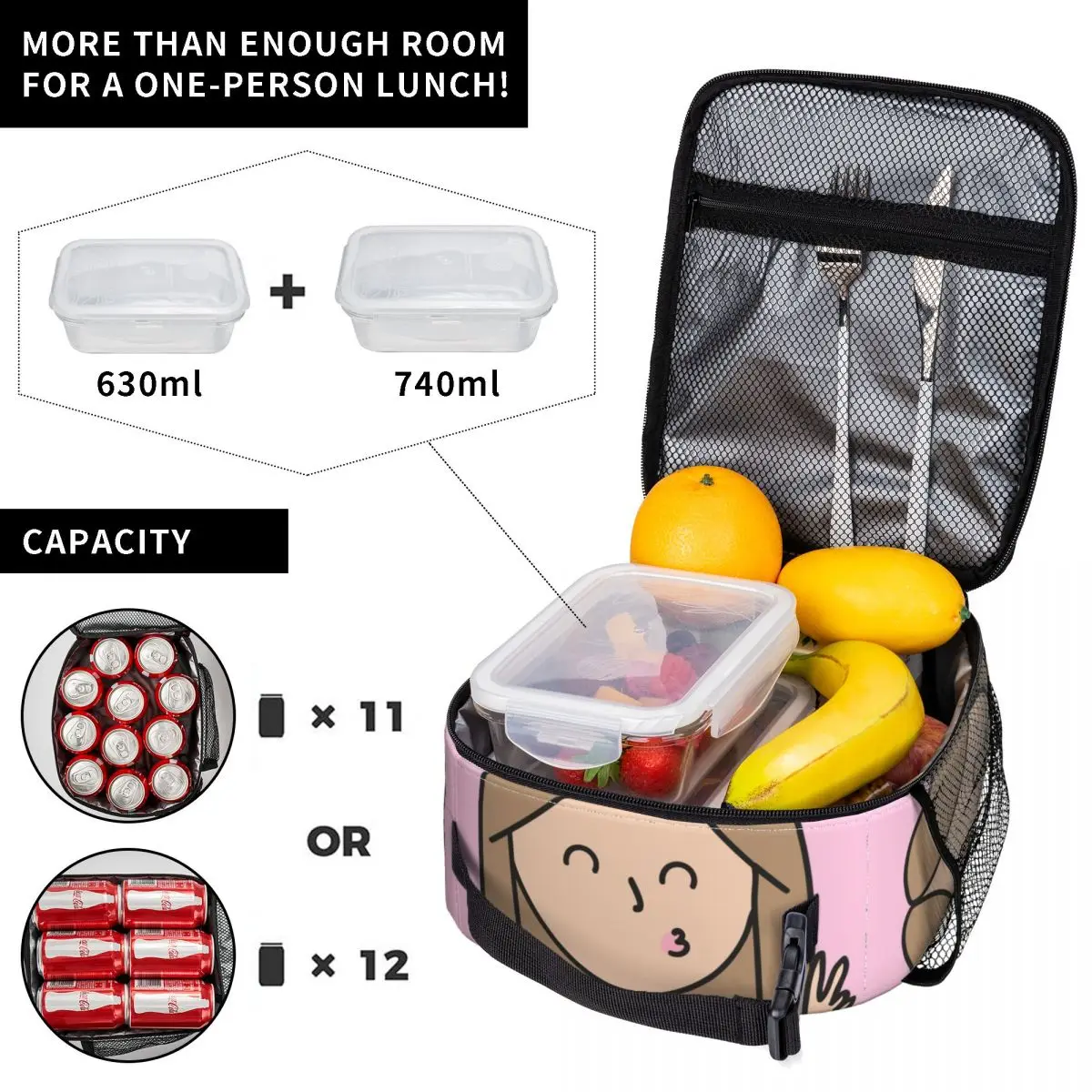 Custom Enfermera En Apuros Doctor Nurse Medical Thermal Insulated Lunch Bag Women Lunch Tote for Camping Travel Food Bento Box