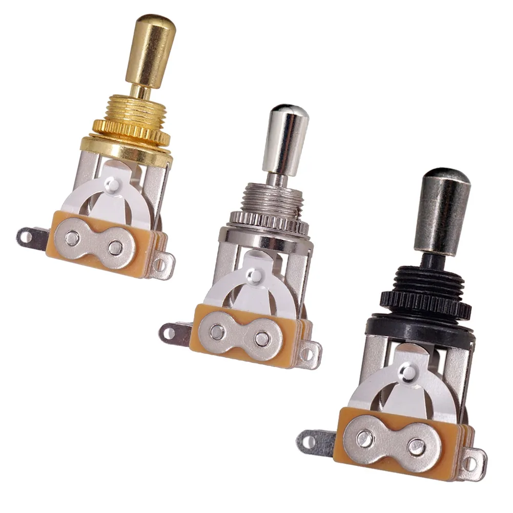 Selector de guitarra eléctrica de 3 vías, pastilla de pieza de guitarra, interruptor de latón portátil, elementos musicales de palanca ligeros para LP EPI