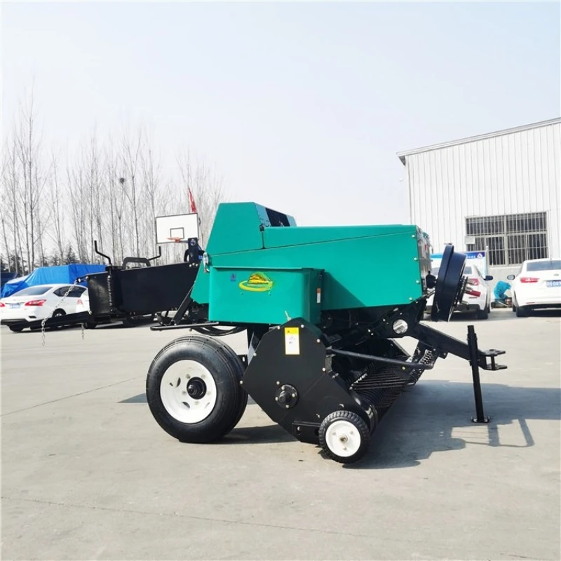 The effect of wheat straw picking square baler, four-wheel traction wheat straw picking square baler, straw baler