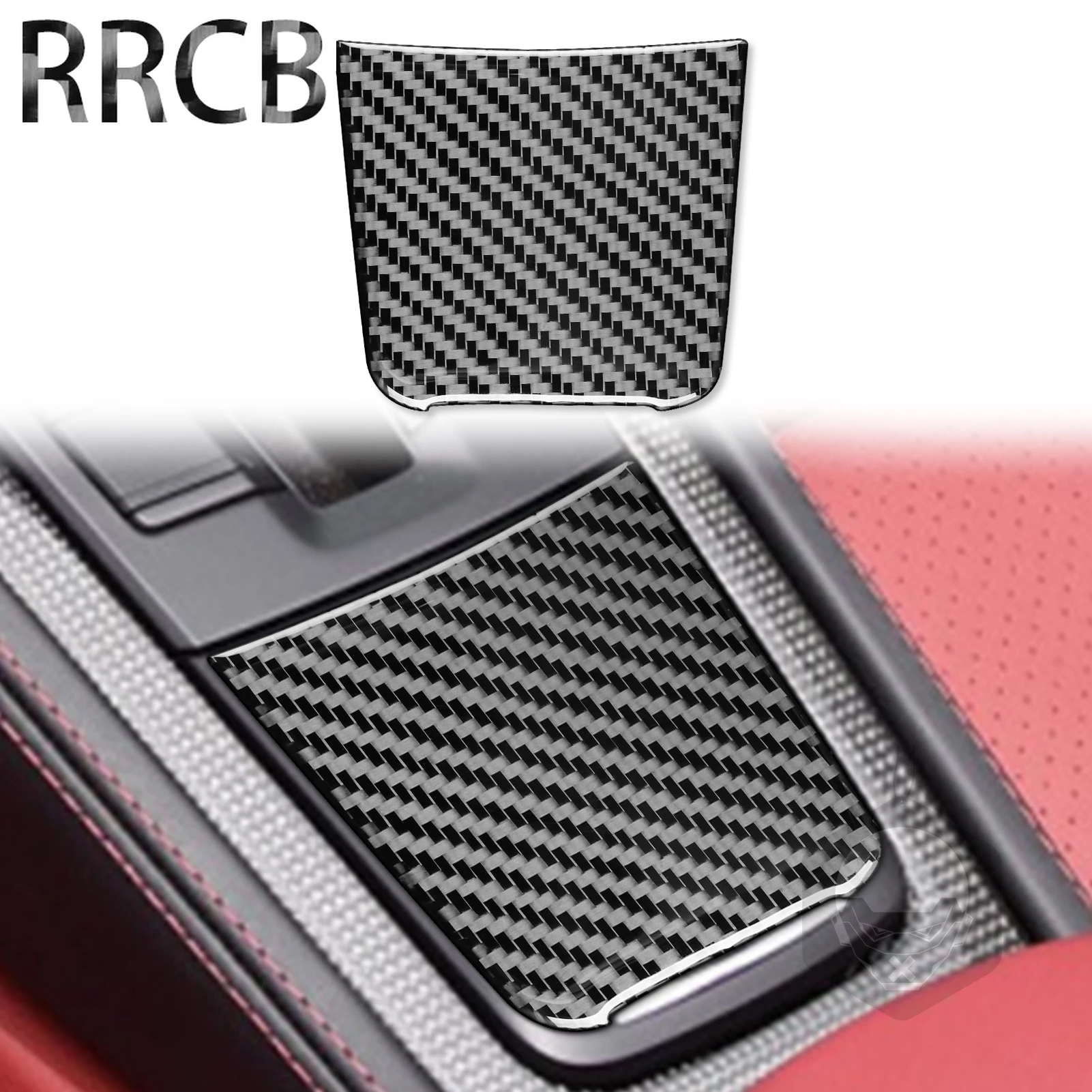 

For Porsche Boxster Cayman 718 982 Car Accessories 2016-2022 Carbon Fiber Cigar Cigarette Lighter Interior Cover Stickers Trims