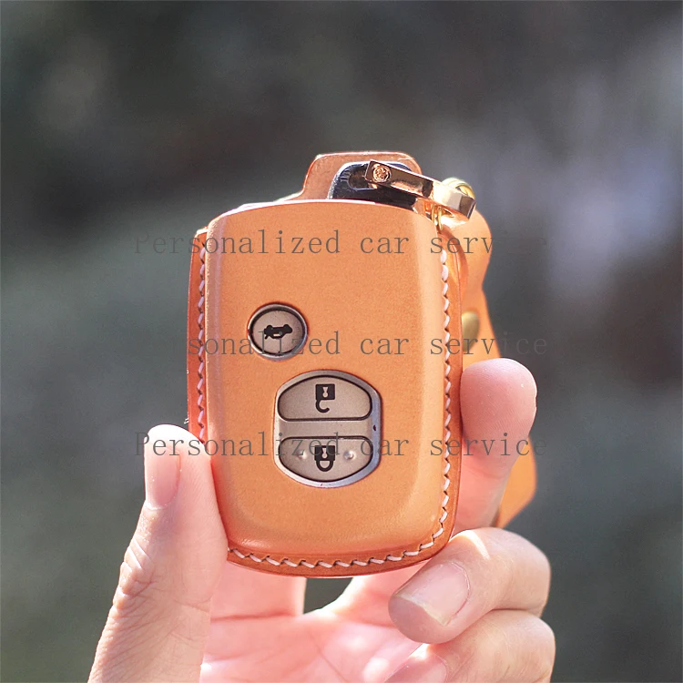 

Applicable To for The Old Toyota Land Cruiser Landcool Luze Key Bag, Handmade Vegetable Tanned Leather High-end Key Cover