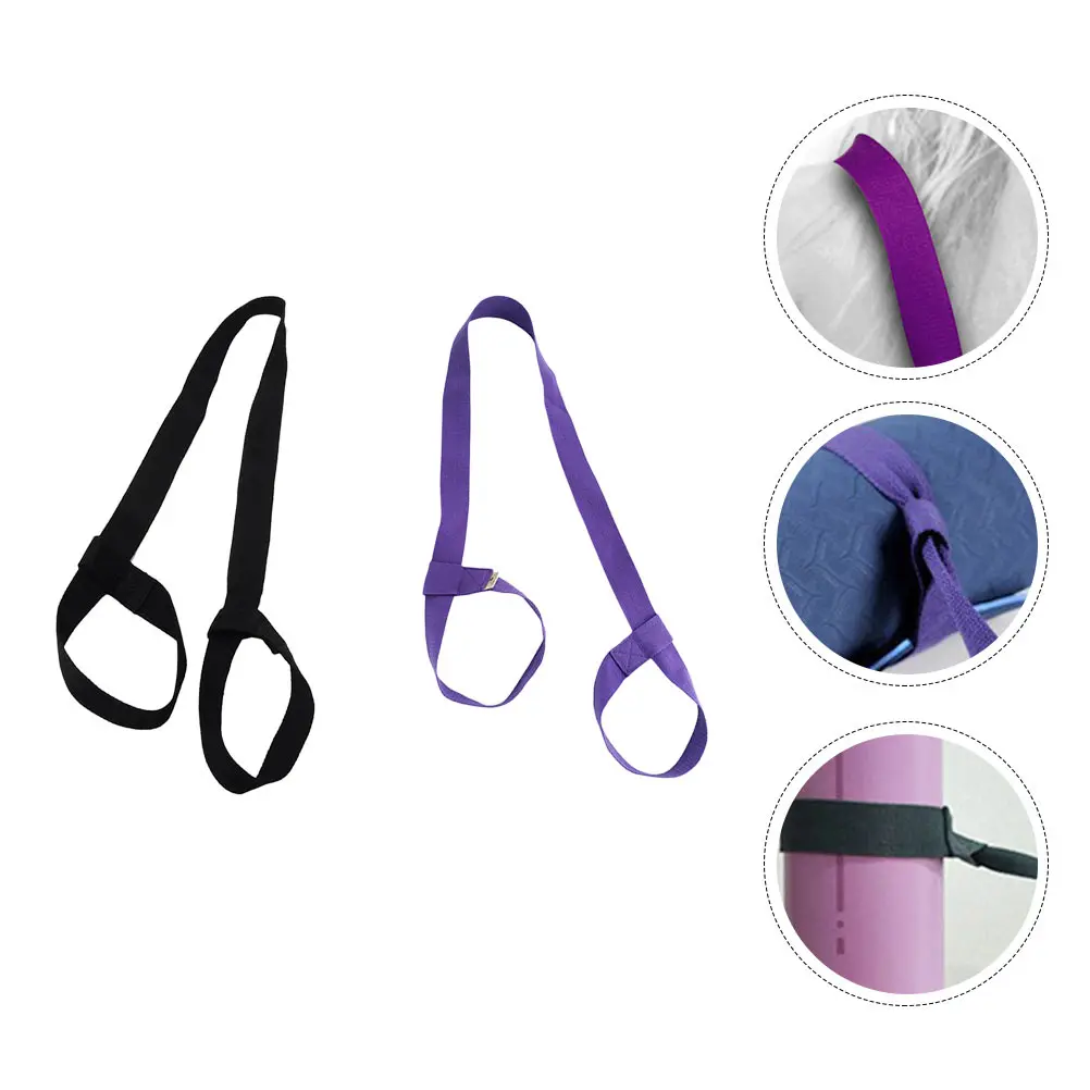 

Yoga Mat Strap Durable Sling High Quality Polyester Cotton Carrying Straps for Gym Mats Adjustable Loops Exercise Fitness Yoga
