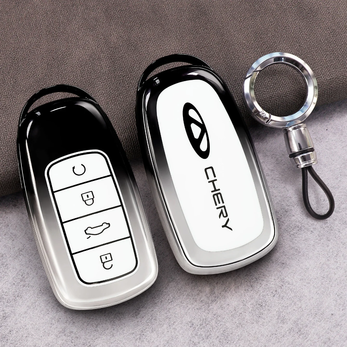 Car Remote Key Case Fob Cover Bag For Chery Tiggo 8 Pro Tiggo 8plus New 5 Plus 7pro Max Omoda 5 C5 Modod Protector Accessories 2