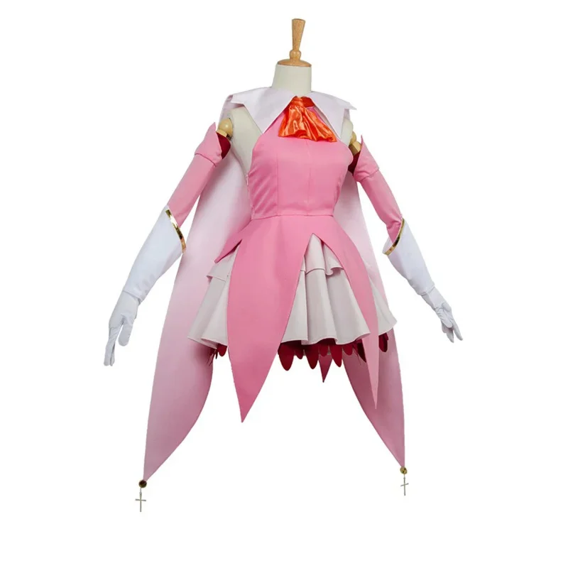 Anime Fate Kaleid Liner Prisma Illya FGO Illya Cosplay Costume Pink Dress Top Layered Skirt With Cloak Halloween Custom Made MS2