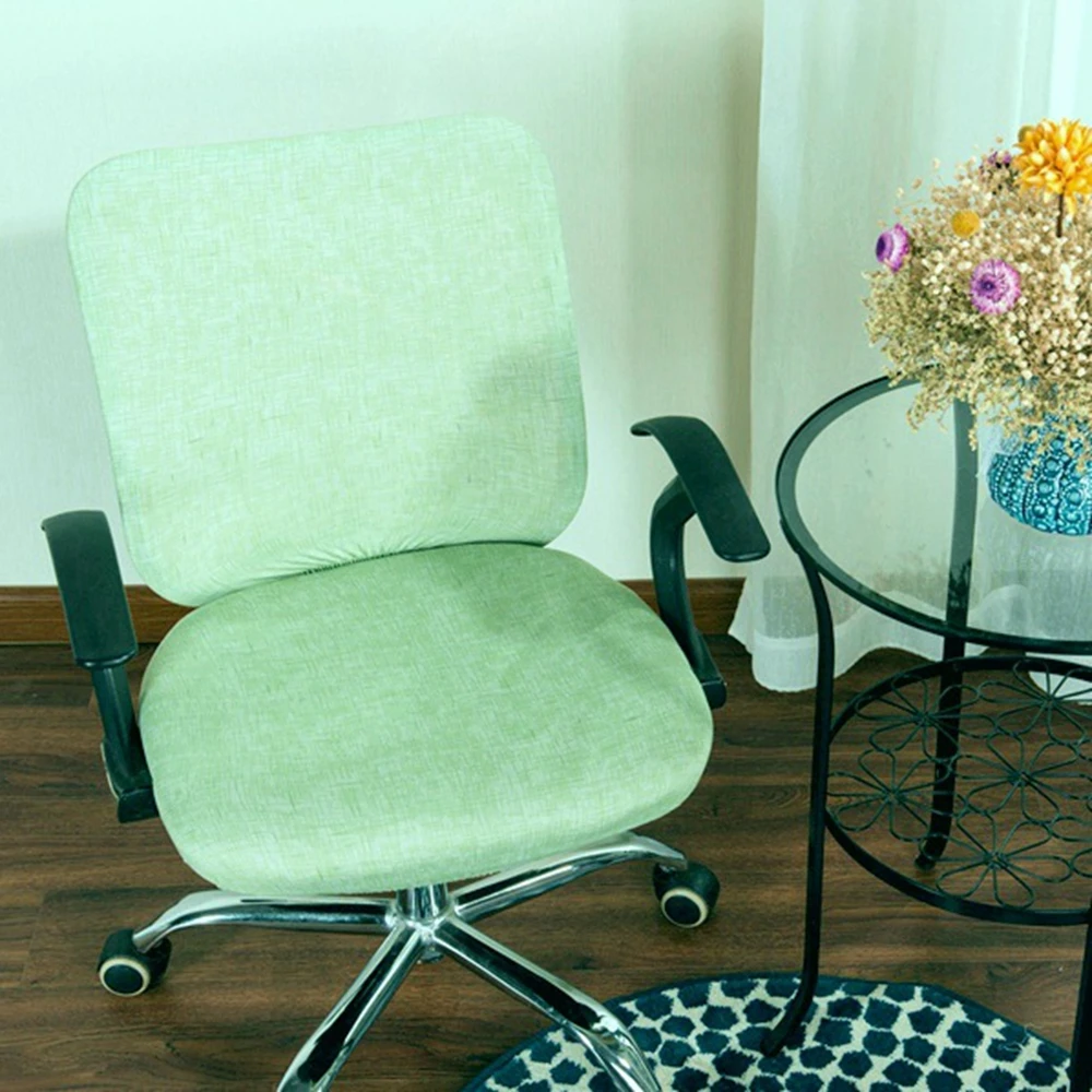 

2pcs/set Spandex Anti-dirty Elastic Back Cover Split Chair Cover Computer Chair Chair Seat Cover Office
