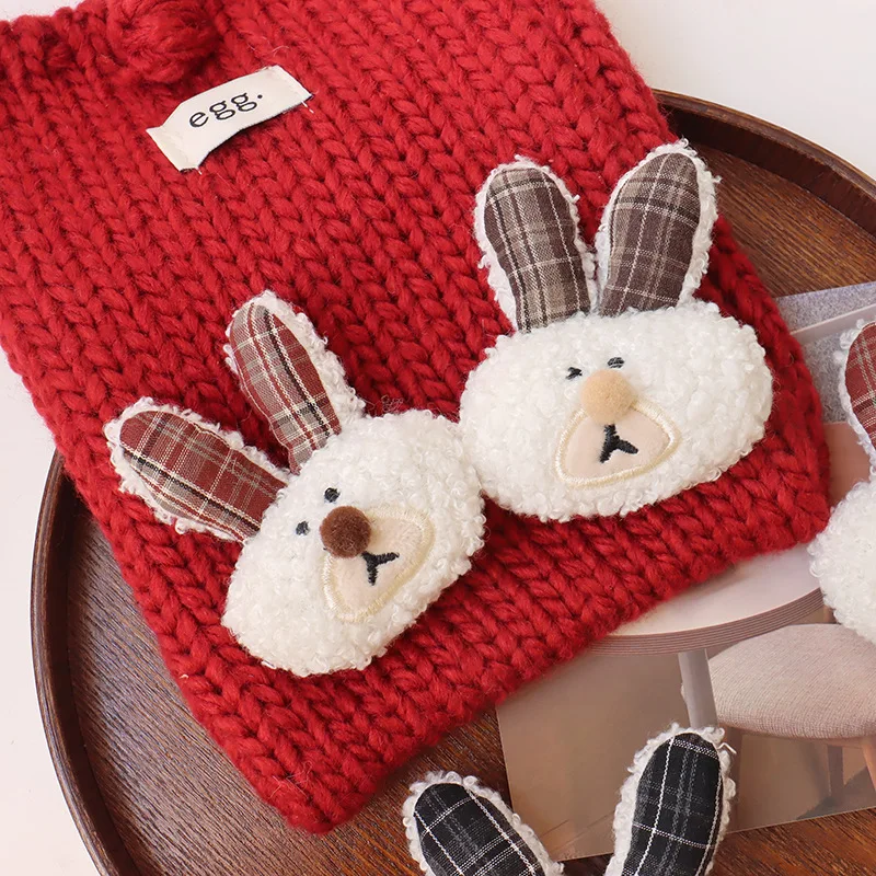 

Plaid Bunny Hair Clip Cute Korean Style Fluffy Rabbit Pin for Children Girls Bag Scarf DIY Shoe Hat Craft Embellishment