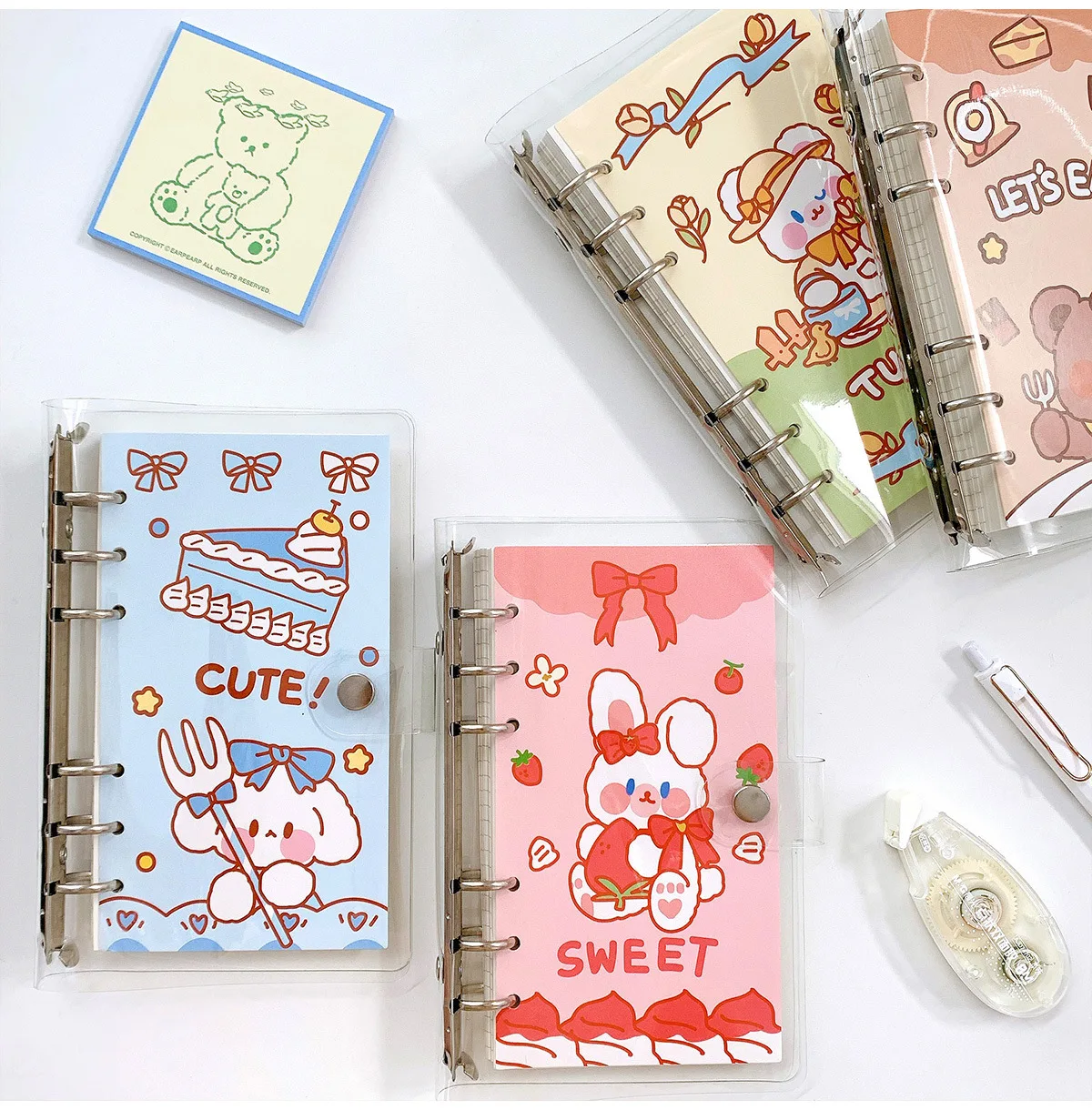 Yoofun 100 Sheets A6 Loose Leaf Spiral Notebook Diary Scrapbooking Planner Binder Journal Agenda Bullet Girls Birthday Gift
