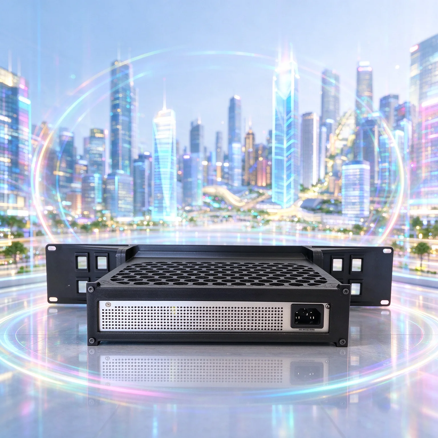 For Unifi (US-8-150W/US-16-150W) 19Inch 2U Rack Mount Bracket Standard 2U form factor fits 19 inch rack cabinet and secures netw