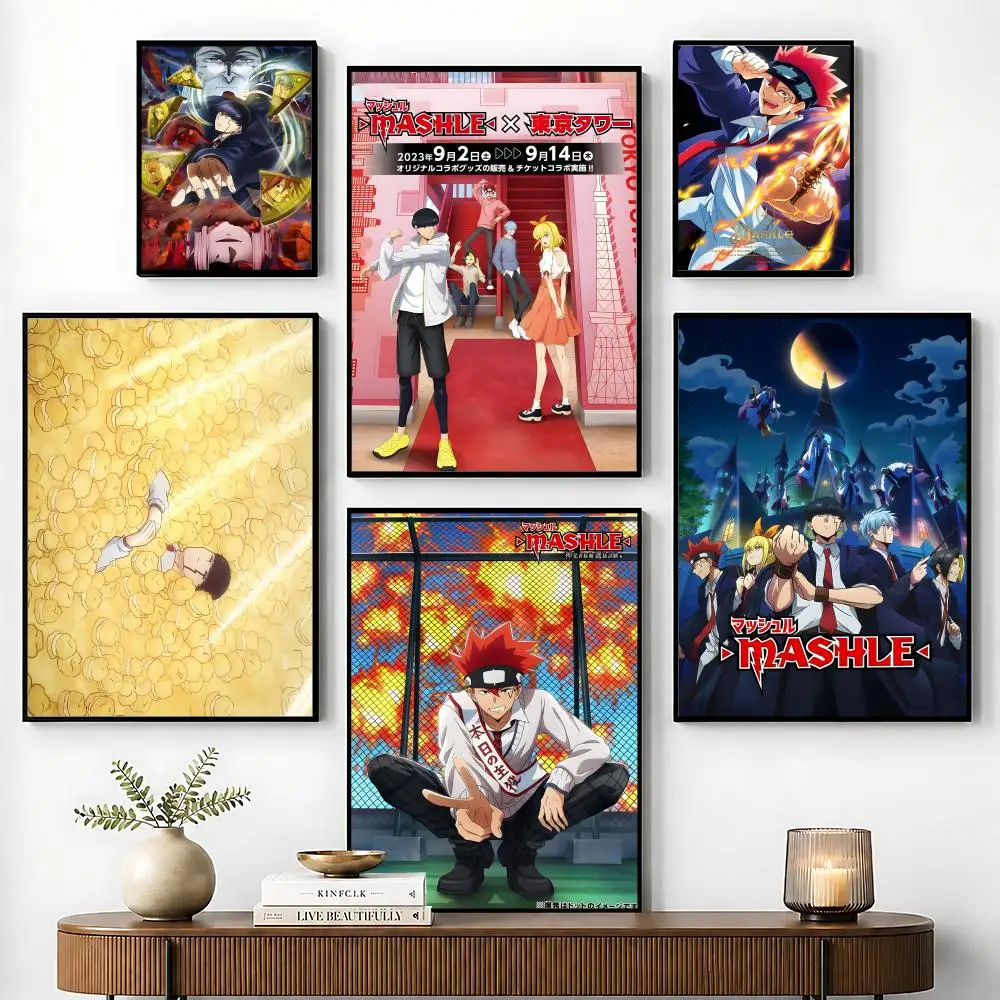 Mashle Magic and Muscles Anime Painting Calligraphy Poster art art suitable for living room bedroom bar parlor home