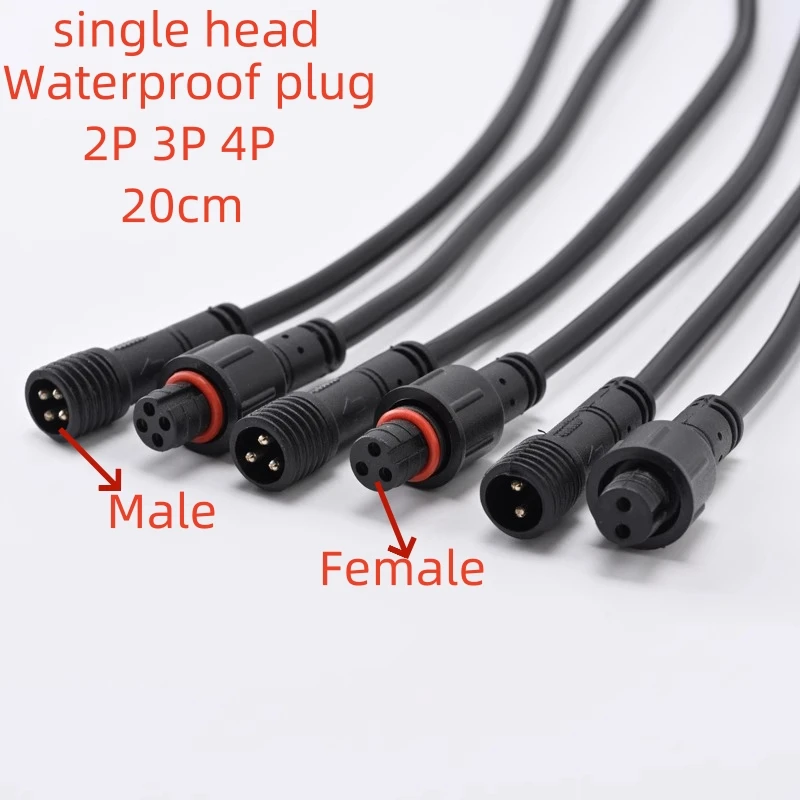 

LED automotive power cord connector Industrial aviation cable 234 core connector Waterproof plug