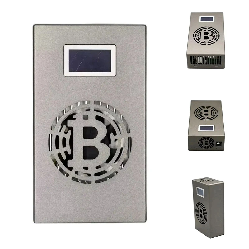 NEW-Bitcoin Lucky Miner 500G/S BM1366 Asic Chip آلة تعدين العملات المشفرة الصغيرة الصامتة مع مصدر الطاقة