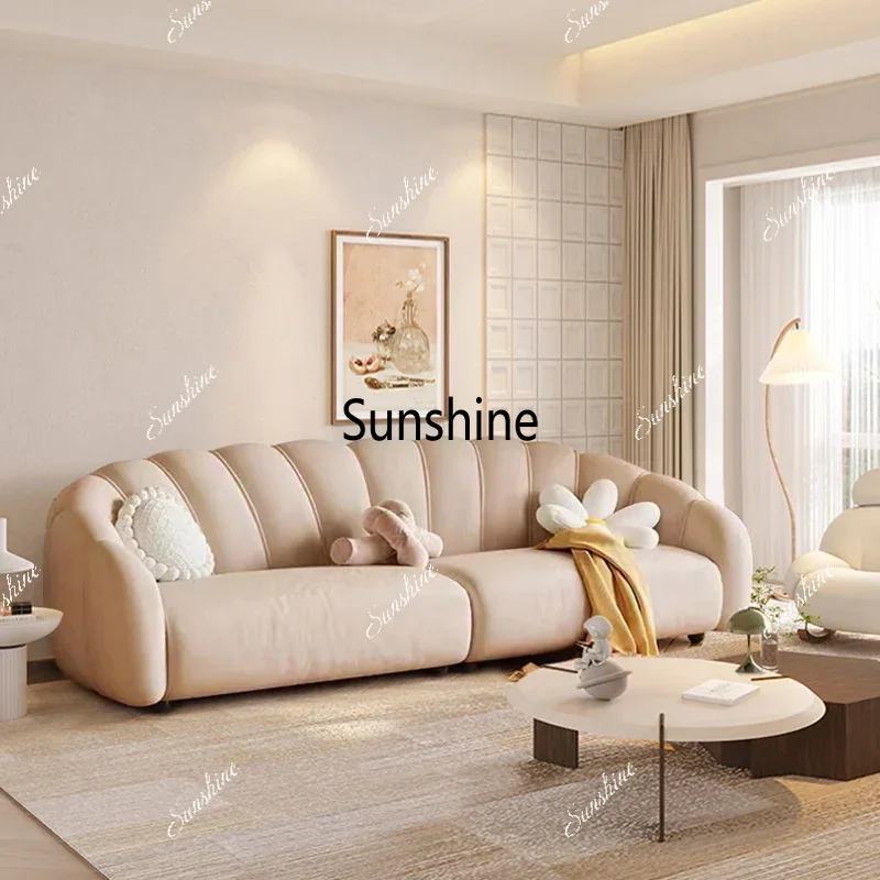 White Italian Living Room Sofas Beige Minimalist Curved Modern Living Room Sofas Lazy 2 Seater Woonkamerbanken Home Furniture