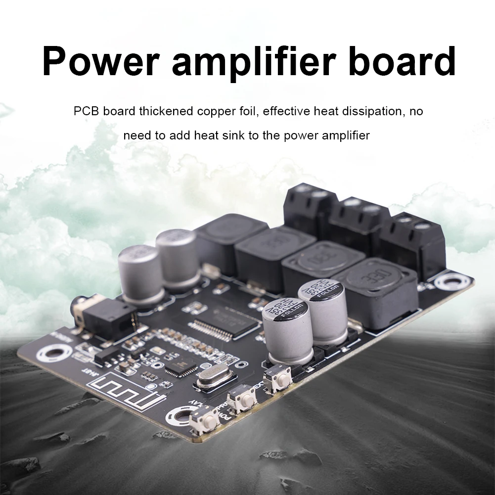 TPA3118 Audio Power Amplifier DC 12V-28V 2x45W Bluetooth 5.0 Wireless Amplifier Board 3.5mm Stereo Input Integrated Circuits