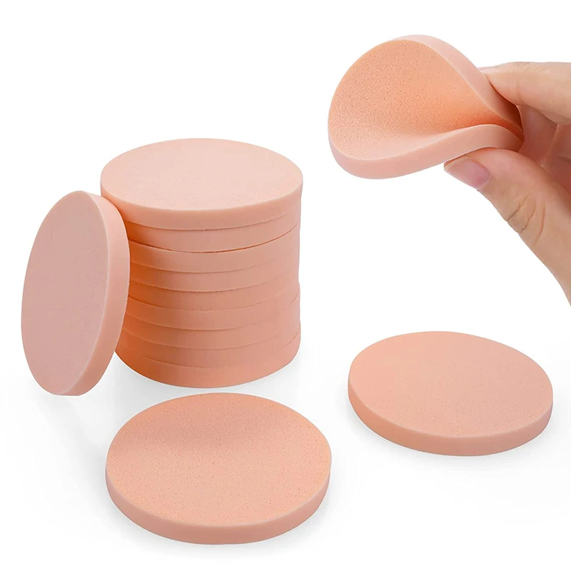 12pcs/set Makeup sponge air cushion puff dry and wet powder puff circular makeup puff