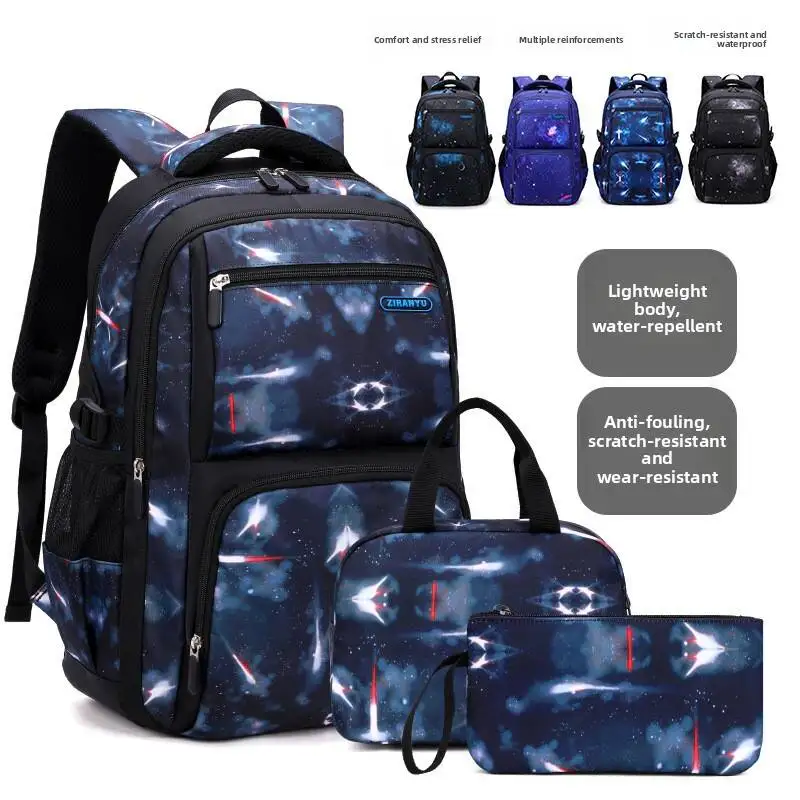 Teenagers Backpacks Boys Fashion Star School Bags Children Travel Bag Kids Knapsack Primary School Backpack Students Bag 9-16Y