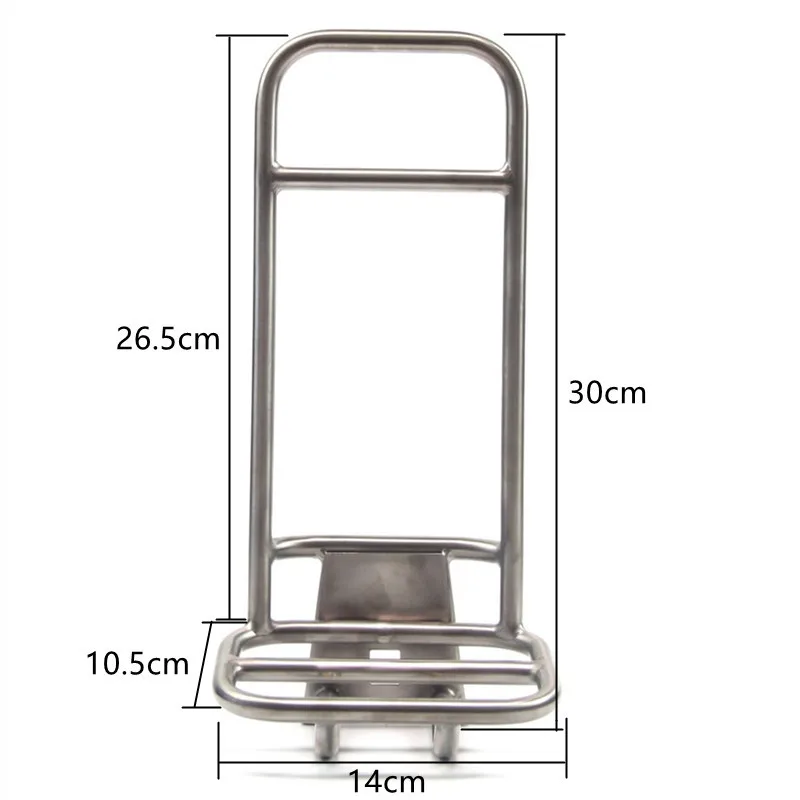 Large/Small Titanium alloy Front Luggage Carrier Rack for Bicycle & Super Lightweight Brompton Bike