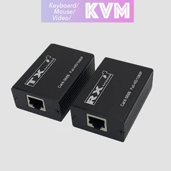 USB Extender KVM 30M 1080P HDMI-compatible RJ45 USB Extend Over Cat6 LAN Network HDTV Extension For Wired Keyboard Mouse PC TV