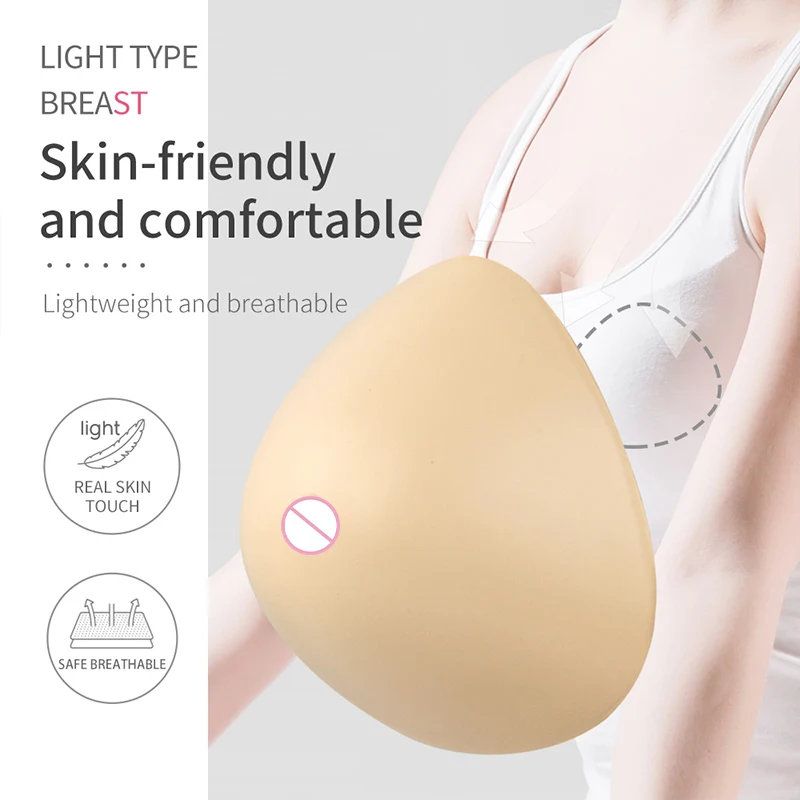 LERVANLA QSB Triangular Silicone Prosthesis Lightweight Prosthesis  Suitable for Breast Cancer Female Mastectomy 125-445g/Pc