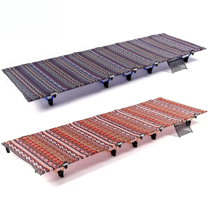 

Portable Folding Bed, Outdoor Camping Bed, Aluminum Alloy Single-person Companion Bed for Naps, Beach Camping, Simple Type