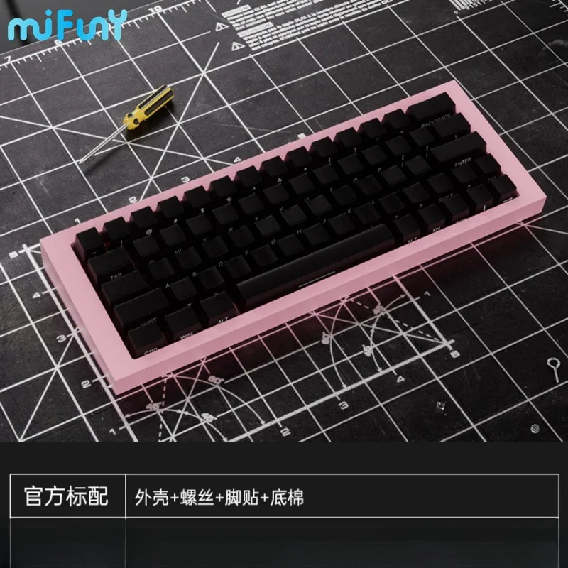 Imagem -06 - Mifuny-assento Base Teclado Mecânico Personalizado Frame Case Alumínio Teclados Acessórios 60he Cnc Mifuny Zt60