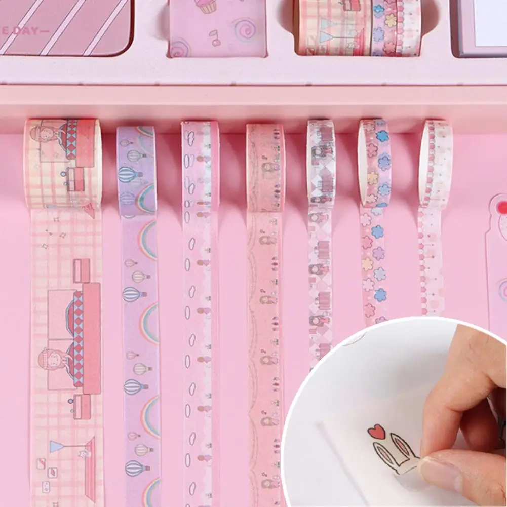 Daily Notepad Great Cute Handmade Writing Notebook Kit with Ruler Sticker Smooth Writing Widely Applied Notebook