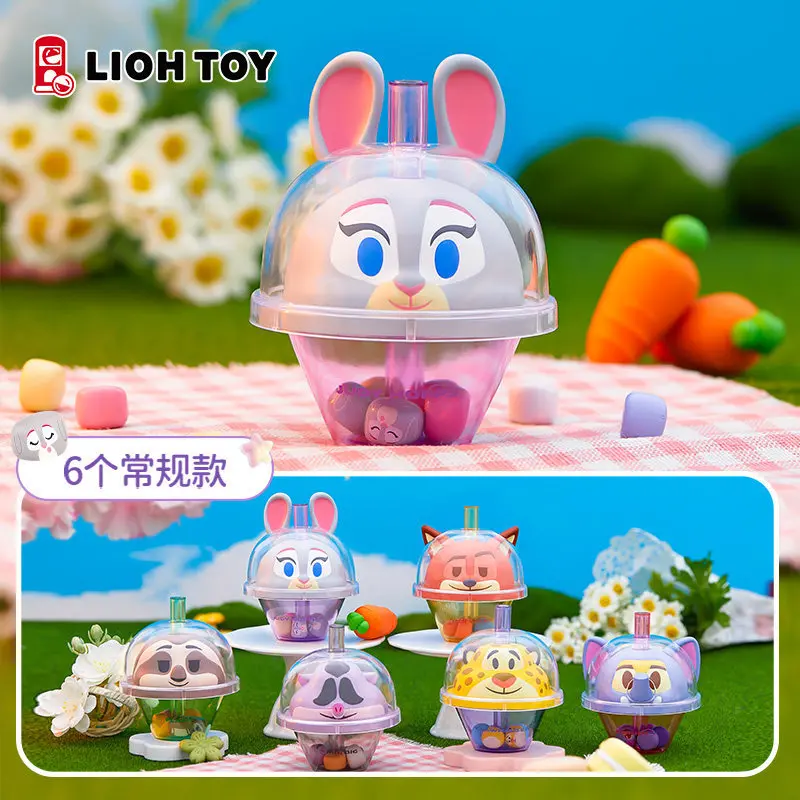 

Новая оригинальная фигурка Disney Zootopia Taro Milk Tea, коллекционная модель, игрушка для декора рабочего стола, подарок на день рождения для девочек