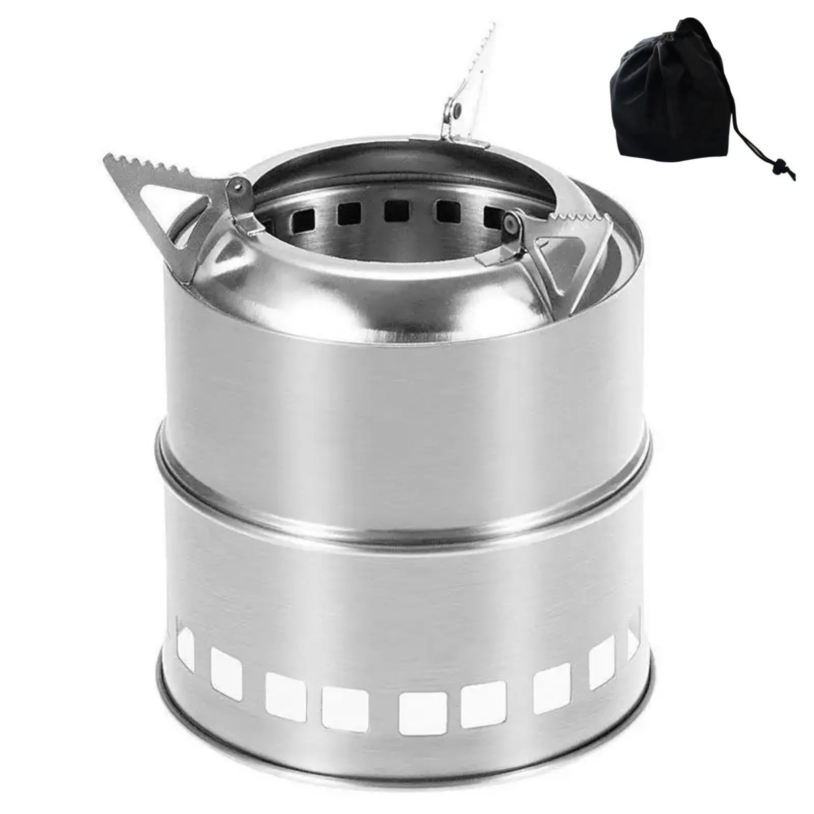 Outdoor Camping Wood-burning Stove Backpacking Portable Survival BBQ Panic Stove Small Size