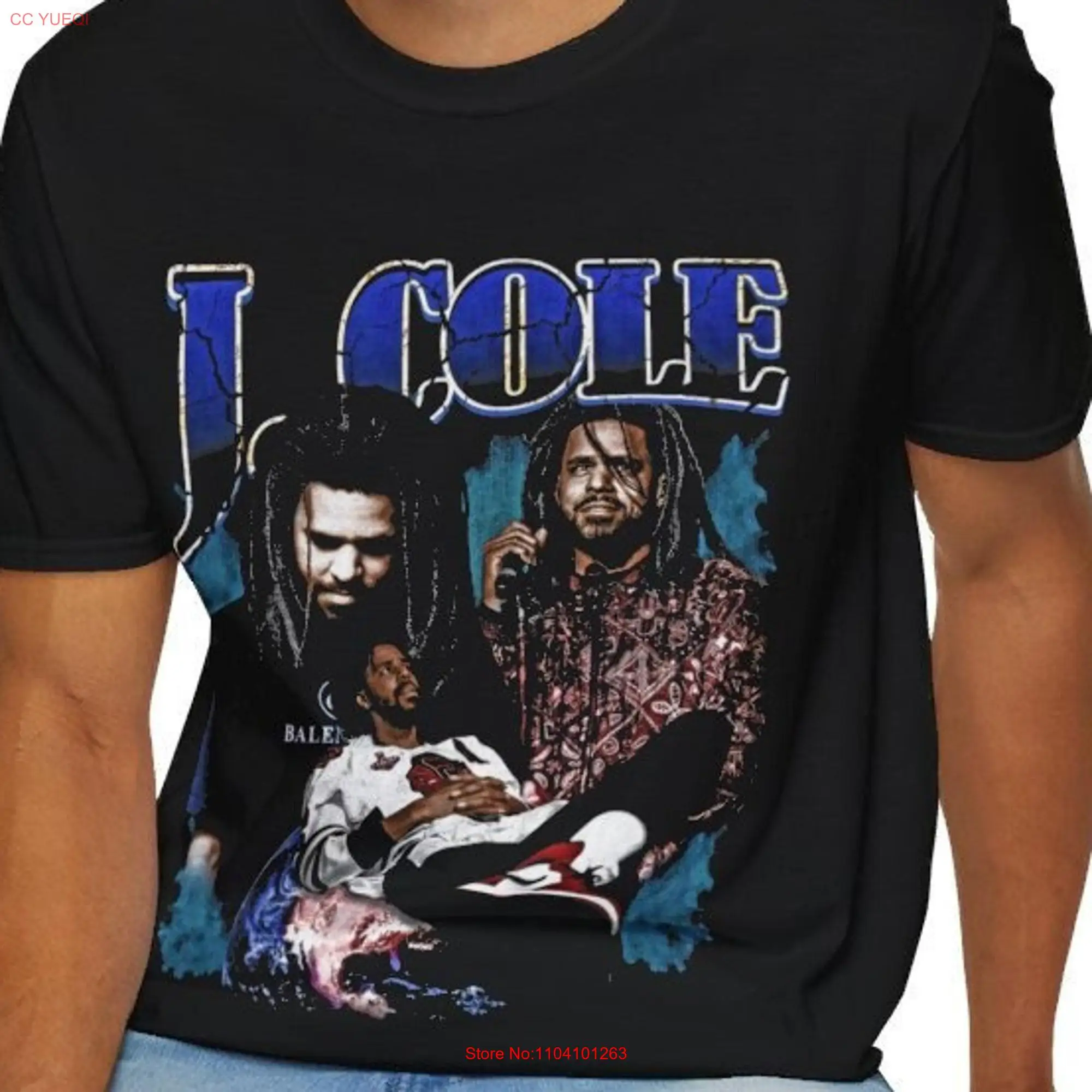 J COLE Vintage T Shirt Fan Retro 90s Merch long or short sleeves