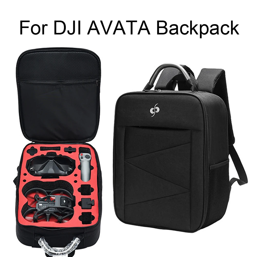 For DJI Avata Drone Bags For DJI Avata Storage Bag Black Double Shoulder Flying Glasses Storage Case