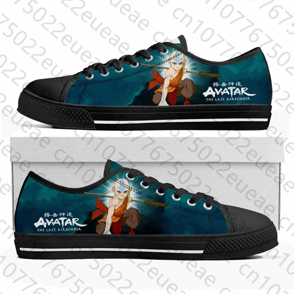 Cartoon Avatar The Last Airbender Low Top Sneakers Mens Womens Teenager High Quality Canvas Sneaker Couple Shoes Custom Shoe