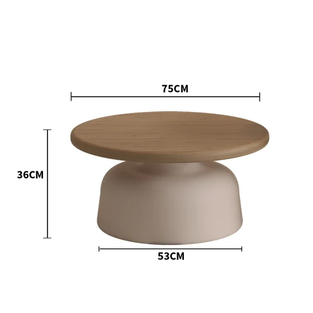 Round Wooden Coffee Table Bedroom Side Small Modern Japanese Coffee Table Tea Cute Minimalist Mesa Redonda Designer Furniture