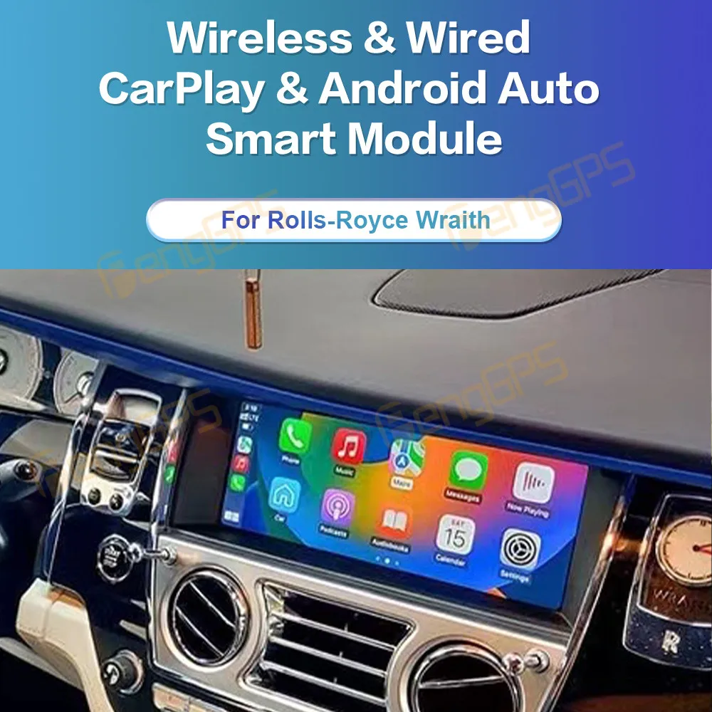 

Wireless & Wired CarPlay & Android Auto Smart Module For Rolls-Royce Wraith Fully Compatible with Original Car Screen Car Radio