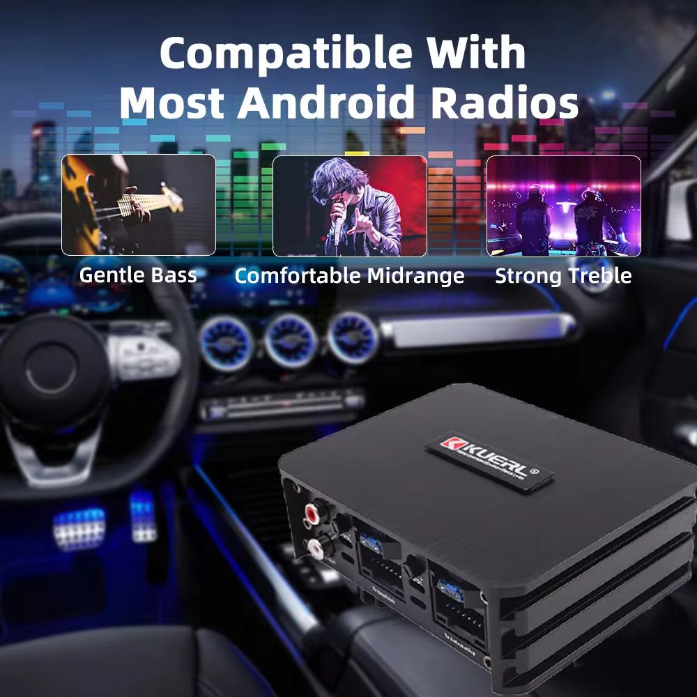 מגבר כוח מכונית 6 * 60w דרך dp אודיו רמקול מגבר lossless עבור מסך גדול אנדרואיד ייעודי