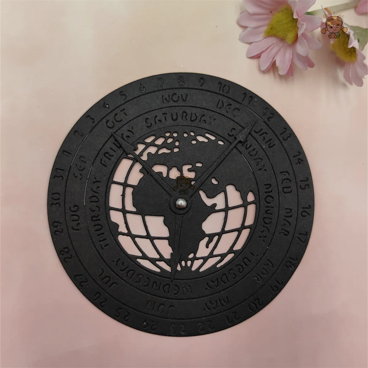 World Map New Metal Cutting Dies Compass for Scrapbooking DIY Album Embossing Folder Paper Card Maker Template Stencils