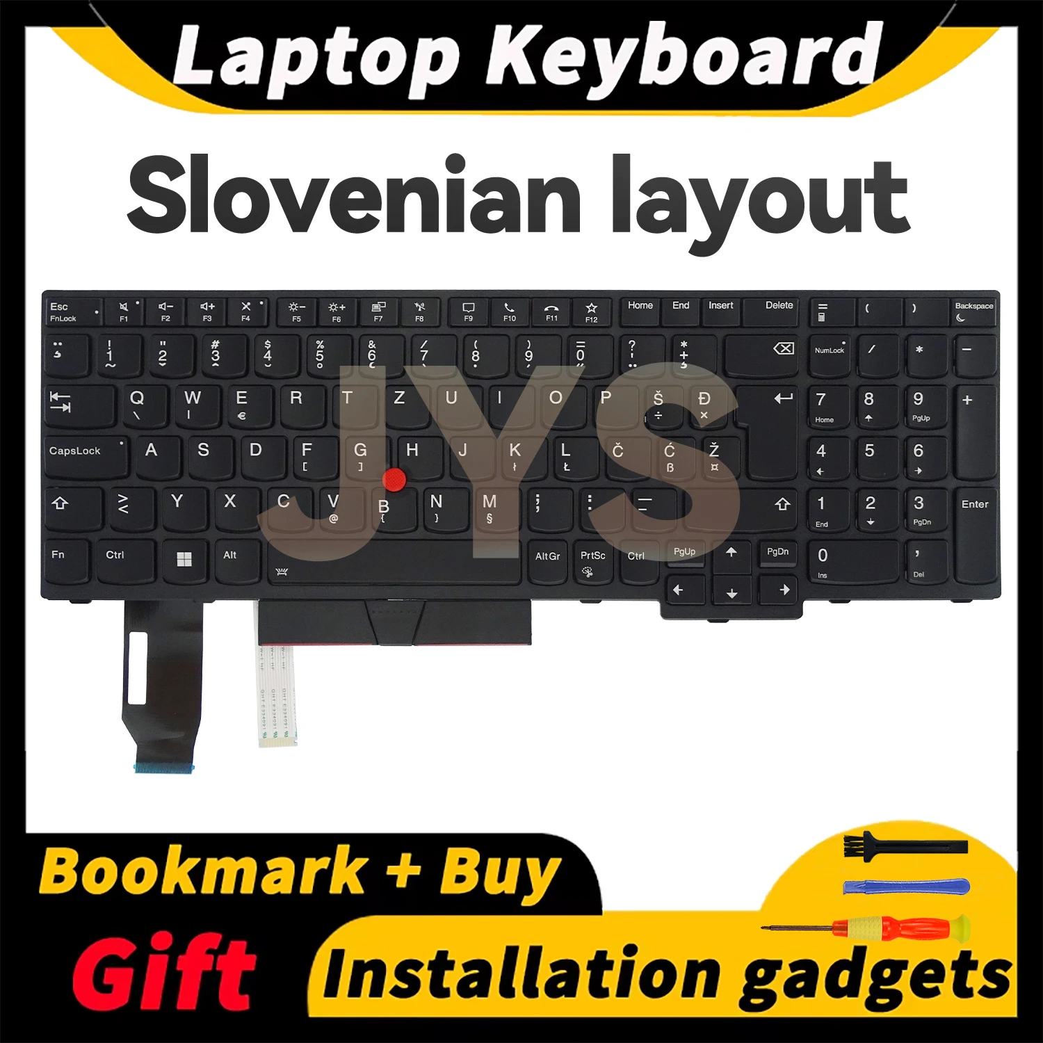 

Slovenian layout keyboards internal For Lenovo ThinkPad T15 Gen1 Gen2/P15S Gen1 Gen2 laptop keyboard with backlit 5N20V78128