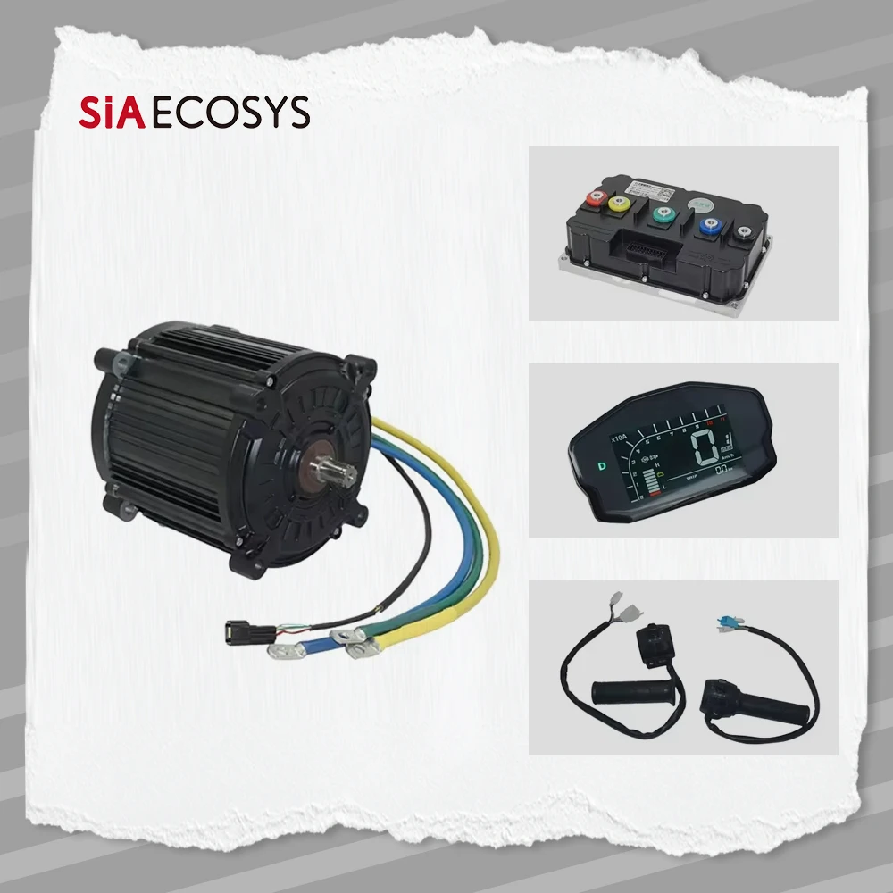 

Комплект двигателя среднего привода высокой мощности 8000 Вт 72 В QS180 и комбинированный контроллер Fardriver ND721200 для электрического мотоцикла