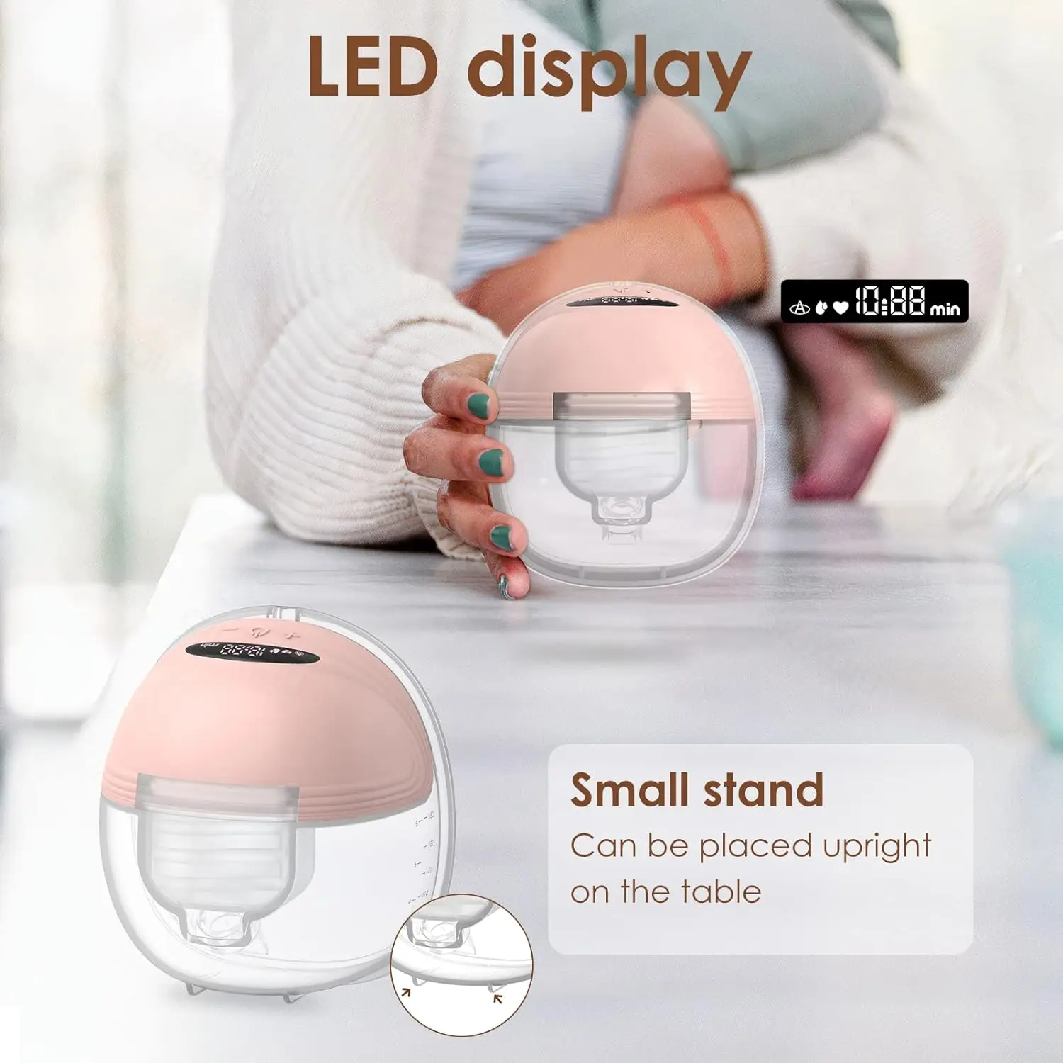 الذكية S21 مضخات المحمولة مضخة الثدي الكهربائية الطفل سيليكون حليب الثدي النازع مستشفى الصف الرضاعة الحليب مضخة الثدي