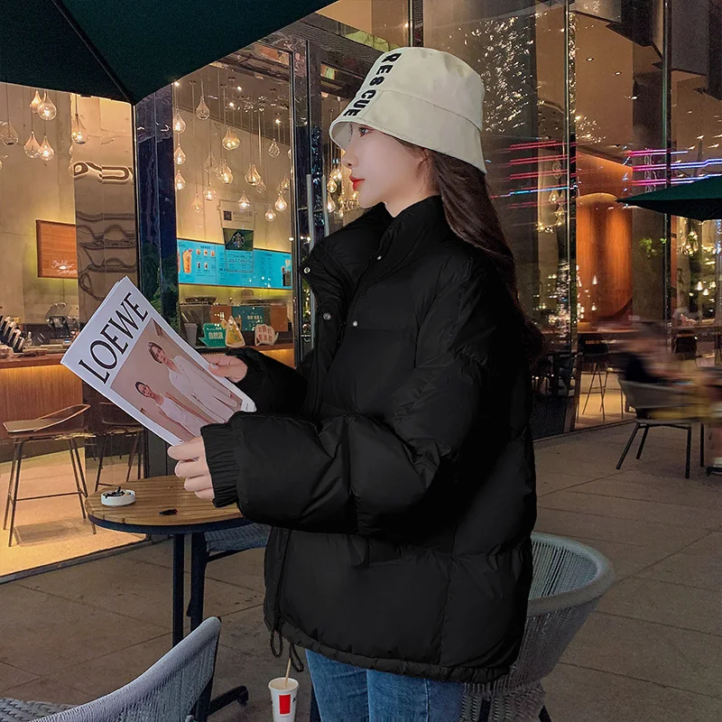 2024 New Bread Jacket Short Anti-season Down Cotton-padded Jacket Cotton-padded Jacket Women Korean Style Loose Winter Jacket