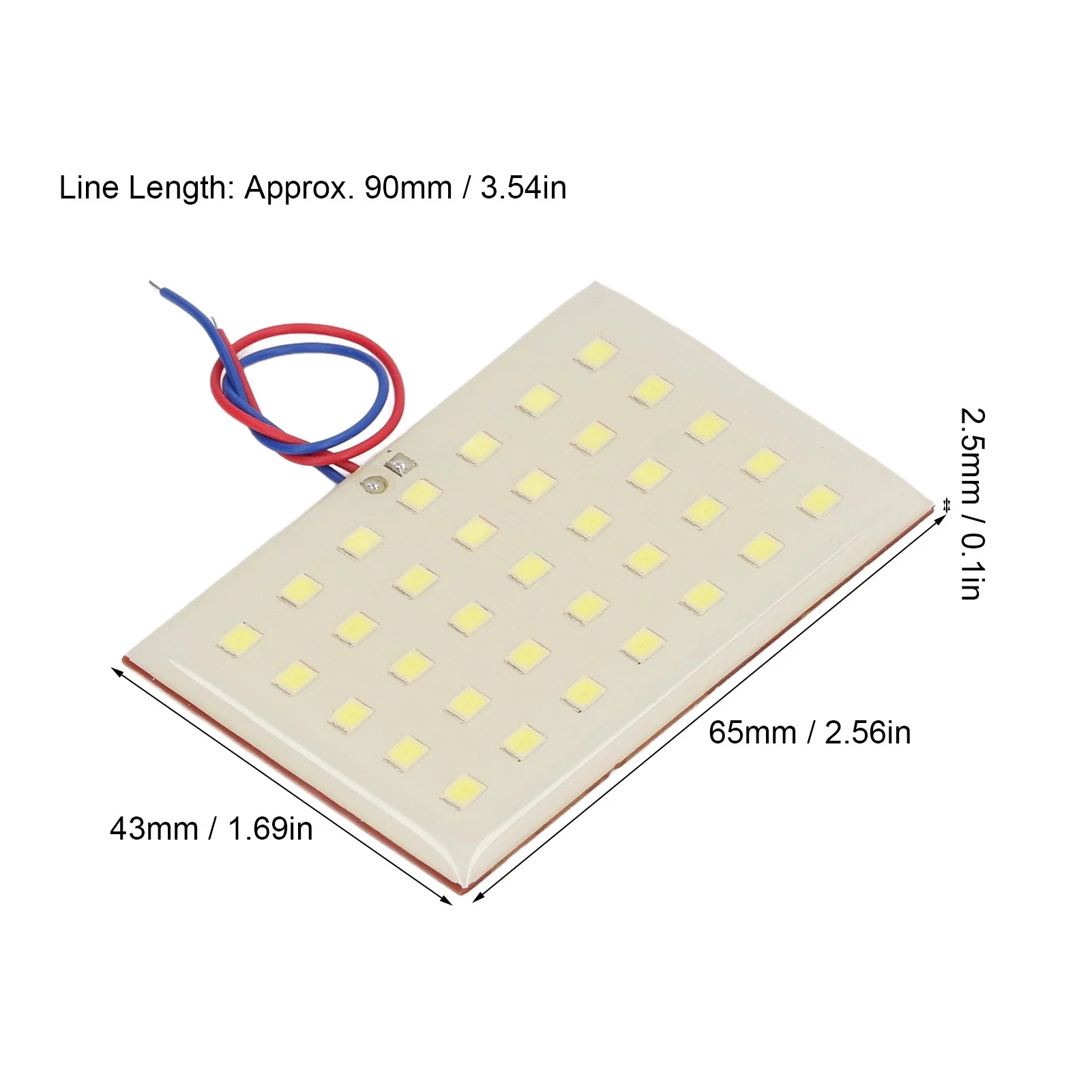 10Pcs SMD LED Lamp Bulb Board Panel 5W 3.2V 3.7V for Pillar Lawn Light Electron Component view 4